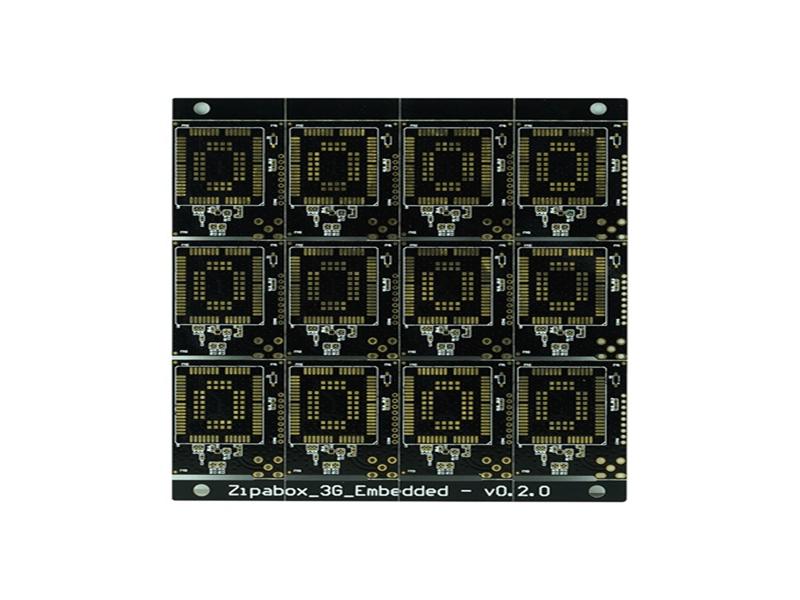 12 number up black solder mask FR4 Rigid muilti-layer PCB