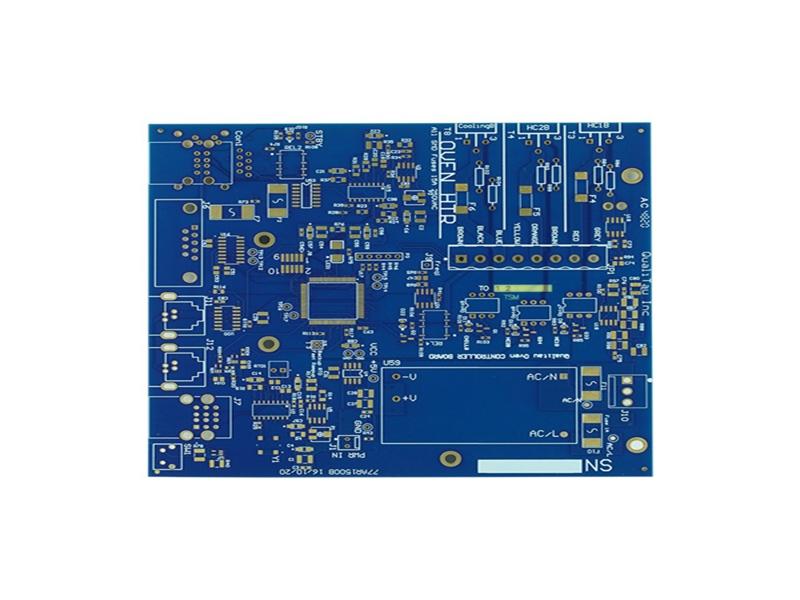 ENIG immersion 4 layer Blue solder masker FR4 pcb with UL ISO REACH CE standard qualified